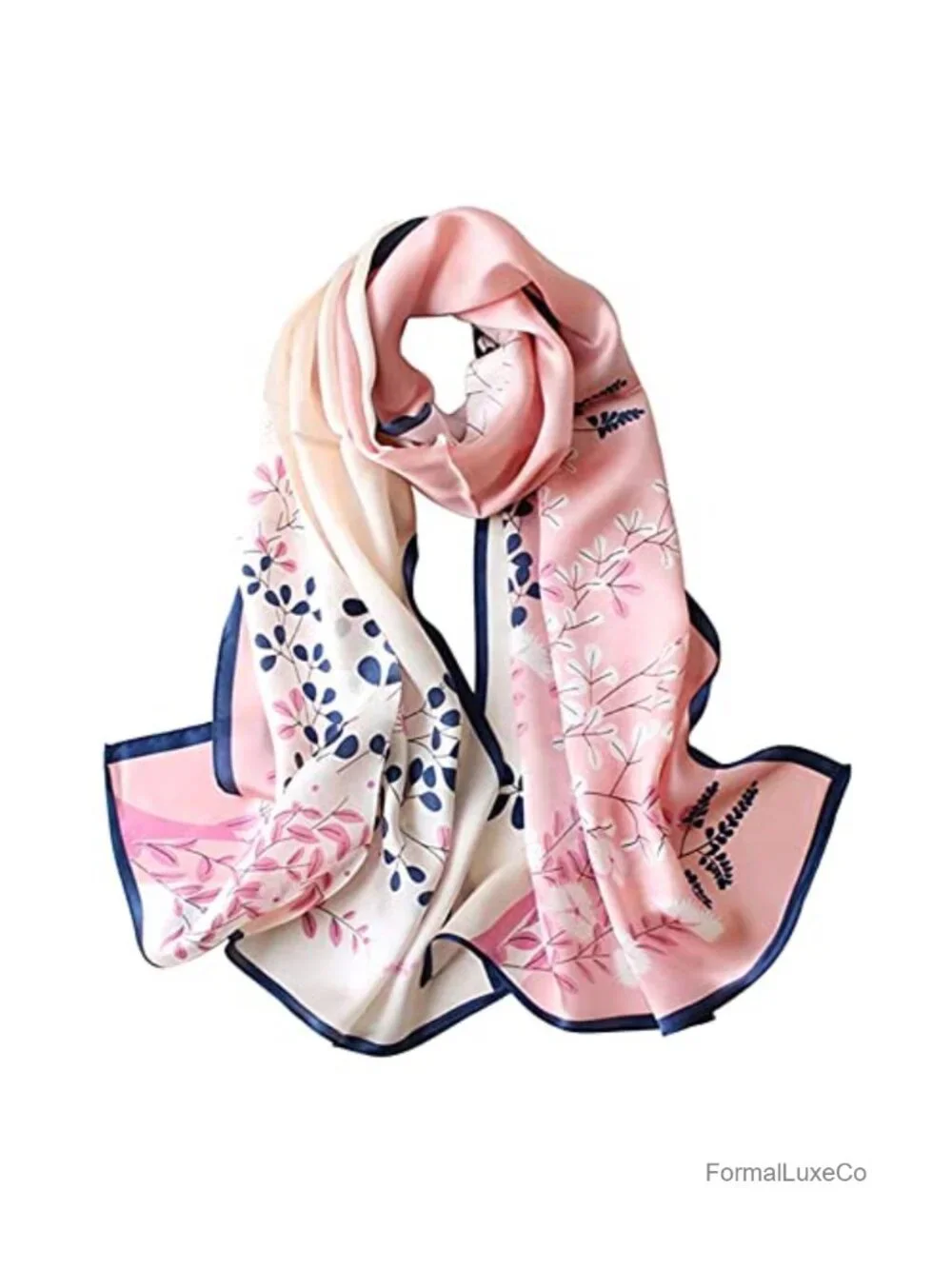 100% Mulberry Silk Long Scarf Women Oblong Shawl Wrap Neck Headscarf Hair Wrap